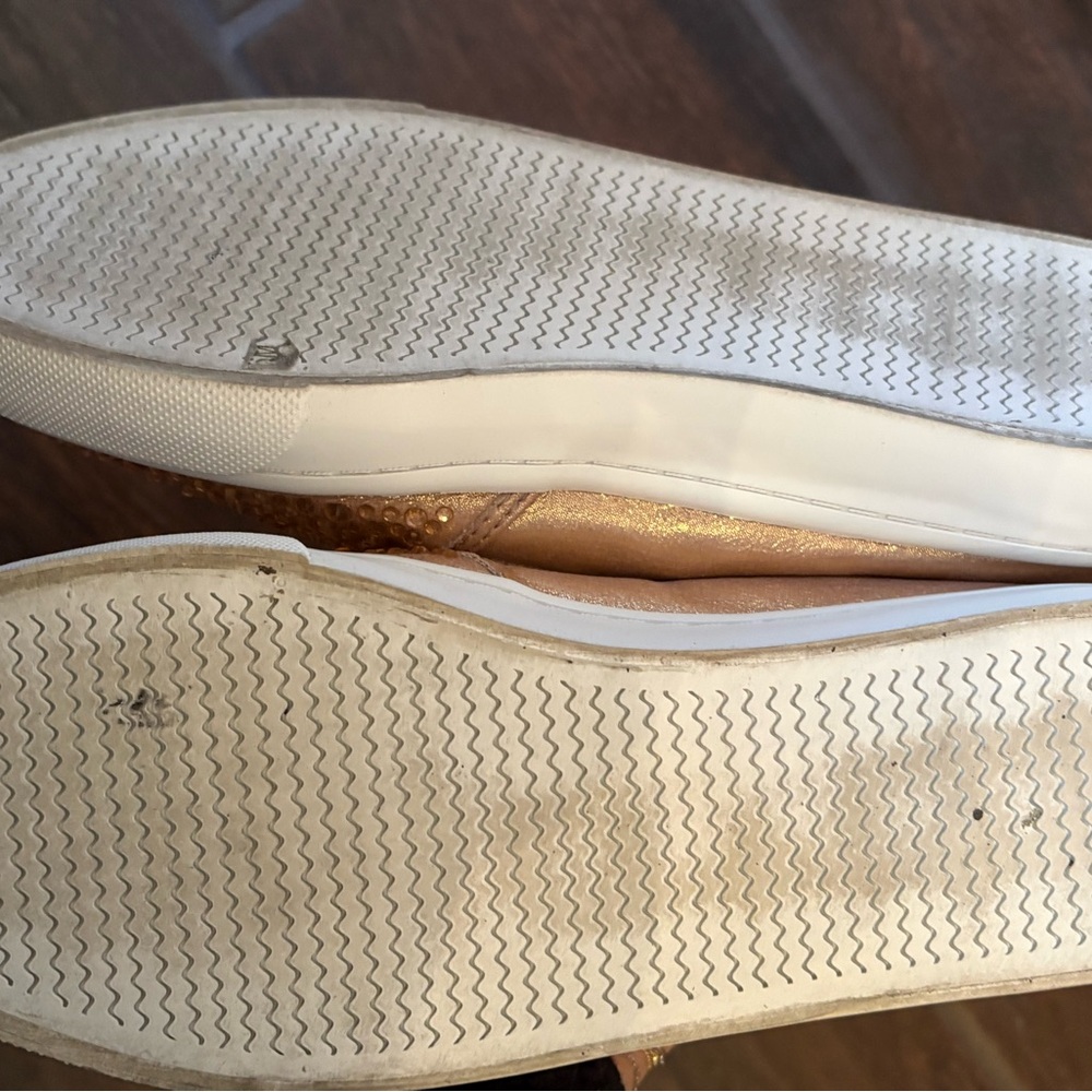INC International Concepts Women's Sparkling Slip-On Sneakers - Rose Gold - Picture 7 of 8
